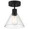 Access Lighting Port Nine Martini, Martini LED SemiFlush, Matte Black Finish, Clear Glass 63146LEDDLP-MBL/CLR - alternate 1